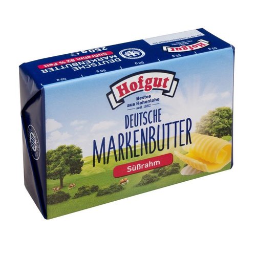 Hofgut Dt.Markenbutter süßrahm (250g) Hofgut Dt.Markenbutter süßrahm (250g)