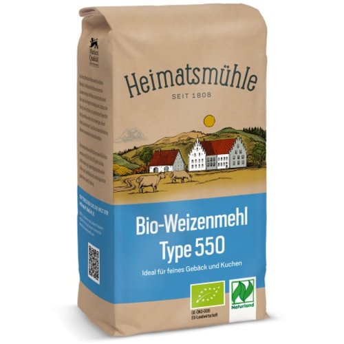 Heimatsmühle (Aalen) Bio Weizenmehl Type 550 (1kg) Heimatsmühle (Aalen) Bio Weizenmehl Type 550 (1kg)