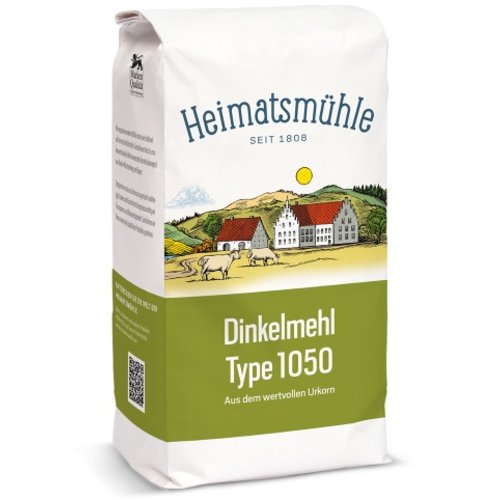 Heimatsmühle (Aalen) Dinkelmehl Type 1050 (1kg) Heimatsmühle (Aalen) Dinkelmehl Type 1050 (1kg)