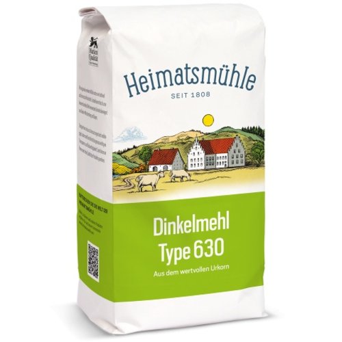 Heimatsmühle (Aalen) Dinkelmehl Type 630 (1kg) Heimatsmühle (Aalen) Dinkelmehl Type 630 (1kg)