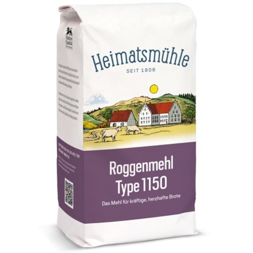 Heimatsmühle (Aalen) Roggenmehl Type 1150 (1kg) Heimatsmühle (Aalen) Roggenmehl Type 1150 (1kg)