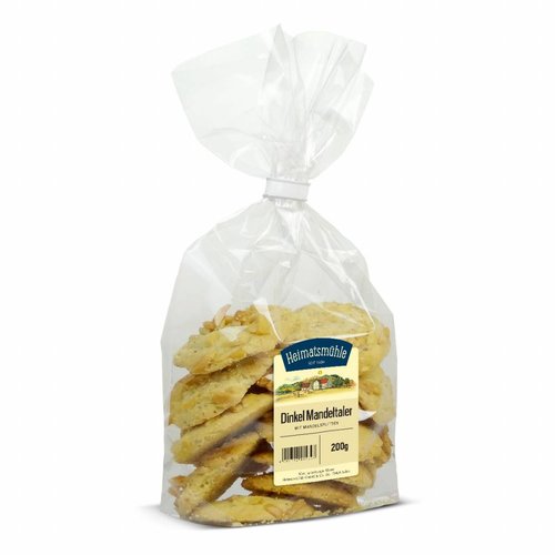 Heimatsmühle (Aalen) Dinkel Mandeltaler (200g) Heimatsmühle (Aalen) Dinkel Mandeltaler (200g)
