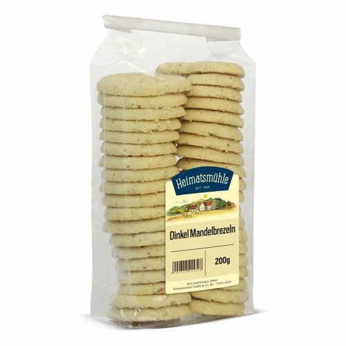 Heimatsmühle (Aalen) Dinkel Mandelbrezeln (200g) Heimatsmühle (Aalen) Dinkel Mandelbrezeln (200g)