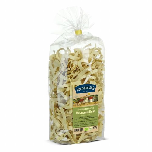 Heimatsmühle (Aalen) Bio Dinkel Walznudeln 8mm (500g) Heimatsmühle (Aalen) Bio Dinkel Walznudeln 8mm (500g)