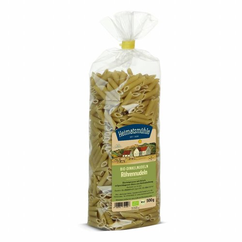 Heimatsmühle (Aalen) Bio Dinkel Röhrennudeln (500g) Heimatsmühle (Aalen) Bio Dinkel Röhrennudeln (500g)