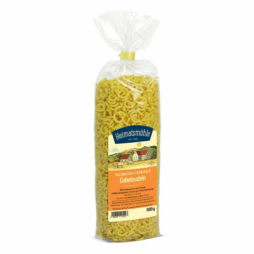 Heimatsmühle (Aalen) Gabelnudeln (500g) Heimatsmühle (Aalen) Gabelnudeln (500g)