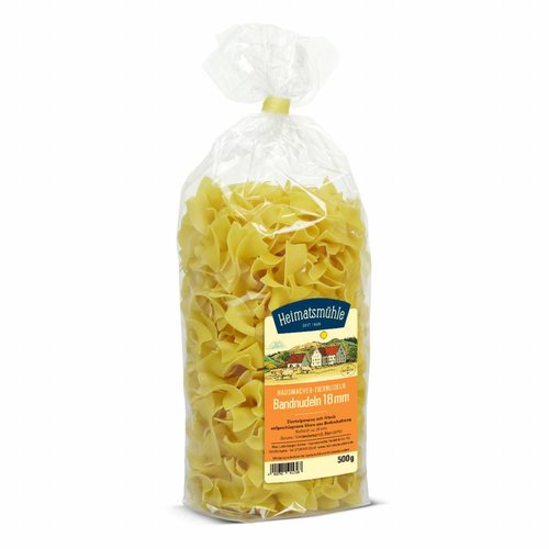 Heimatsmühle (Aalen) Bandnudeln 18mm (500g) Heimatsmühle (Aalen) Bandnudeln 18mm (500g)