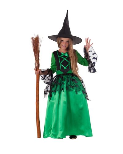 Magicoo Groene heksenjurk meisjes