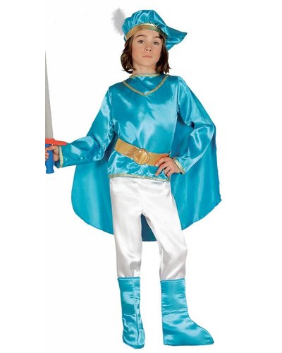 Fiestas Guirca Blauw prins kostuum kinderen