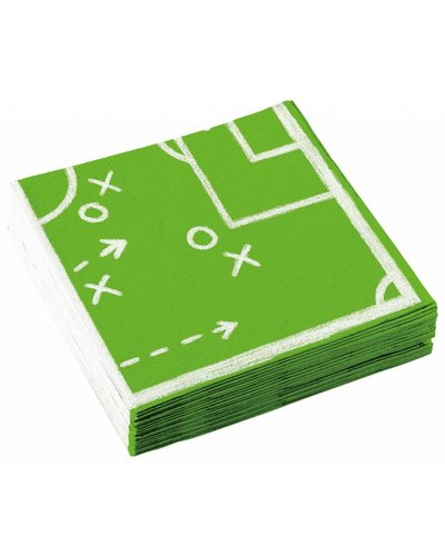 Amscan Servetten voor voetbalparty - 33x33cm