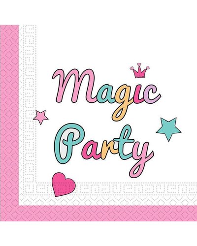 Amscan 20 servetten- "Magic Party"