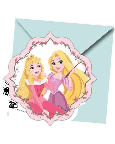 GoDan S. A. 6 uitnodigingen " Disney Prinses"