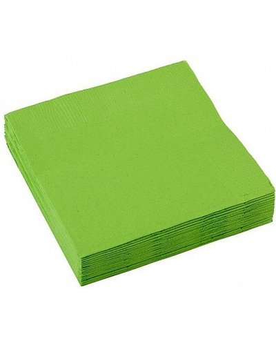 Amscan Servetten groen - 20 stuk - 25x25 cm
