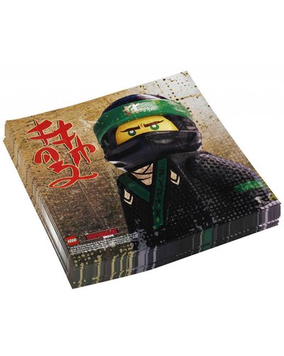Amscan Servetten Ninjago Lego - Ninja Kinderparty