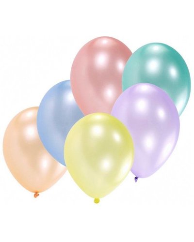 Amscan 8 ballonnen in pastelkleuren