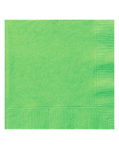 Amscan 20 groene servetten - 25x25 cm