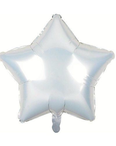 Amscan Folieballon ster wit - 48 cm