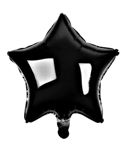 Amscan Folieballon ster zwart - 48 cm