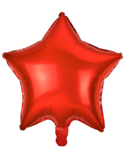 Amscan Folieballon ster rood - 48 cm