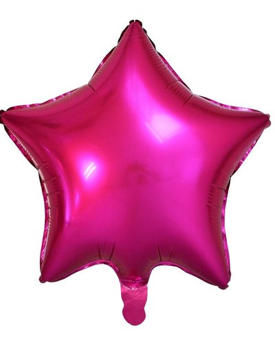 Amscan Folieballon ster donker roze - 48 cm