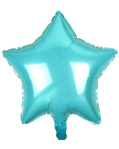 Amscan Folieballon ster hemelsblauw - 48 cm