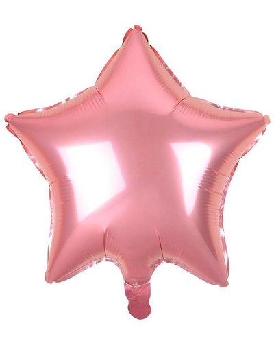 Amscan Folieballon ster roze - 48 cm