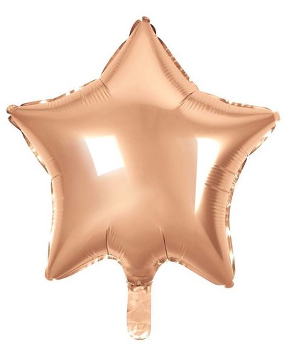 Amscan Folieballon ster roze-goud - 48 cm