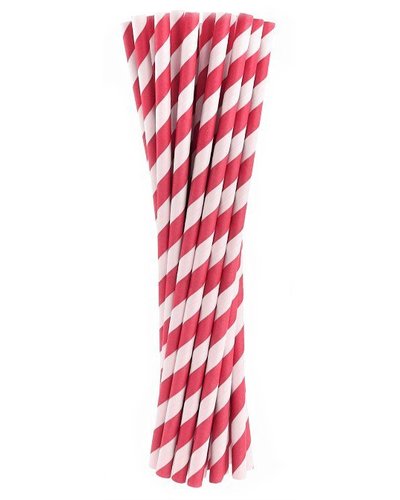GoDan S. A. 24 drinkrietjes donker roze