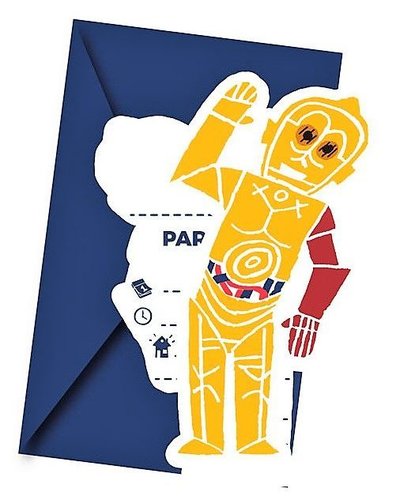 GoDan S. A. 8 uitnodingen Star Wars Party