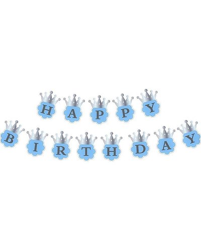 GoDan S. A. "Happy Birthday" slinger blauw-zilver