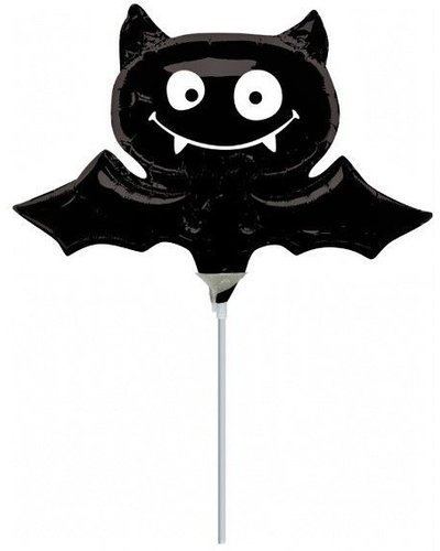 Partydeko Grote Halloween folieballon vleermuis