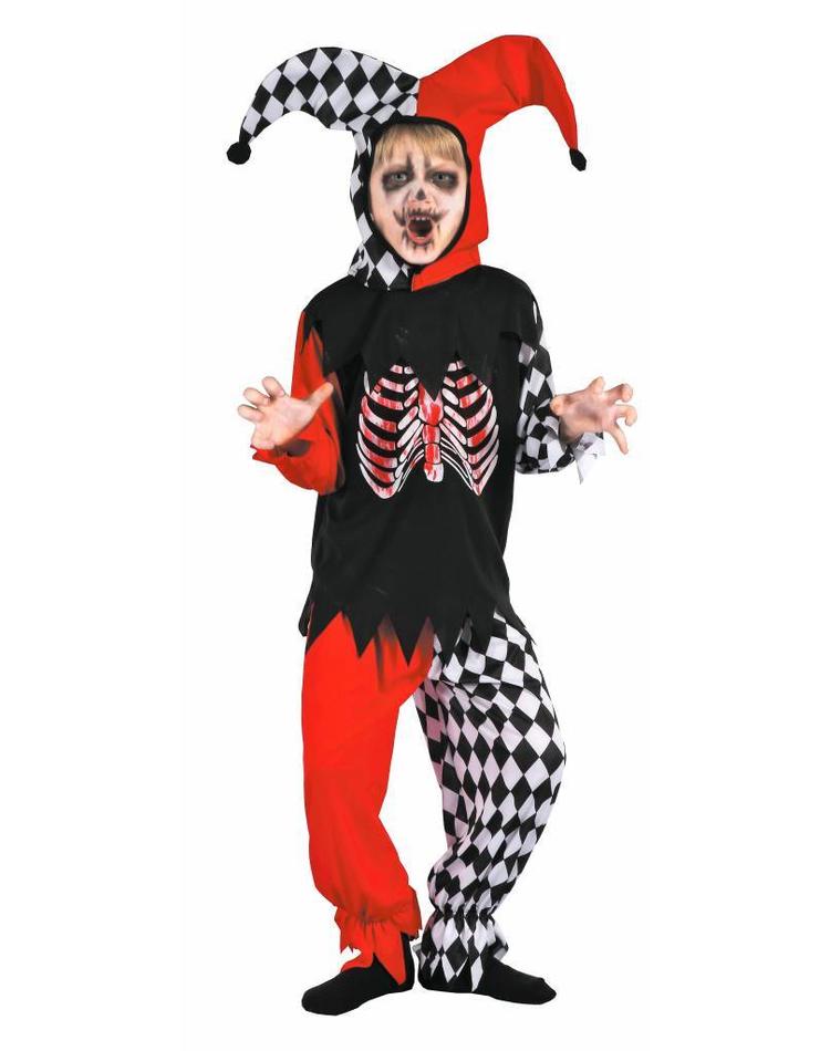 straal elektrode Groene bonen Horror Clown zombie kostuum voor jongens - Magicoo