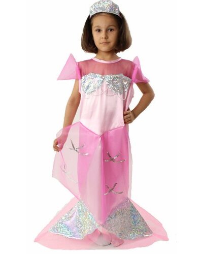 Magicoo Roze zeemeermin jurk kind