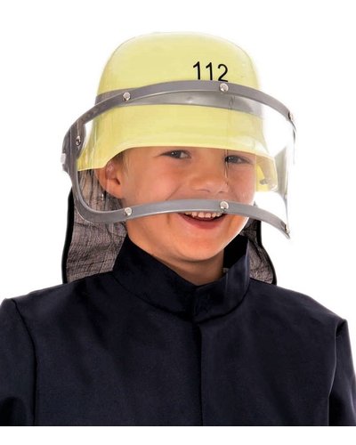 Fiestas Guirca brandweerhelm geel