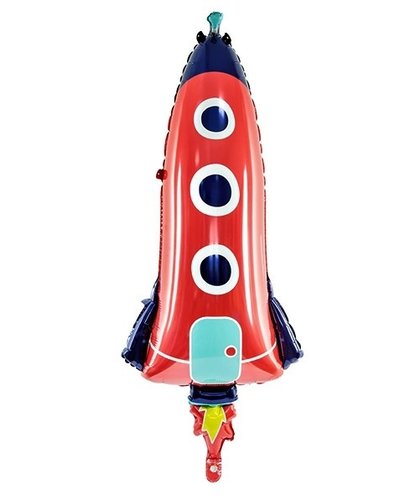 Partydeko Folieballon Raket 44 x 115 cm