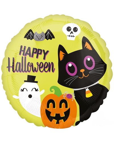 Magicoo "Halloween Vrienden" Folieballon Rond 43cm