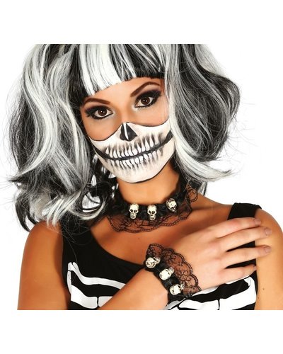 Fiestas Guirca Ketting & armband met skeletmotief