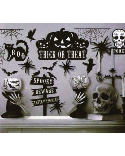 Fiestas Guirca Halloween wanddecoratie om op te plakken 70x25 cm