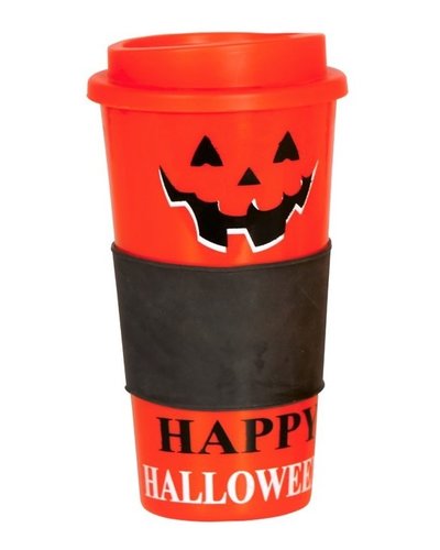 Fiestas Guirca Halloween Drinkbeker Pompoen 17 cm