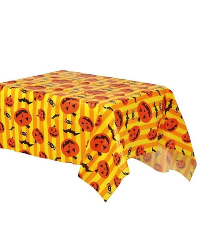 Fiestas Guirca Halloween plastic tafelkleed oranje