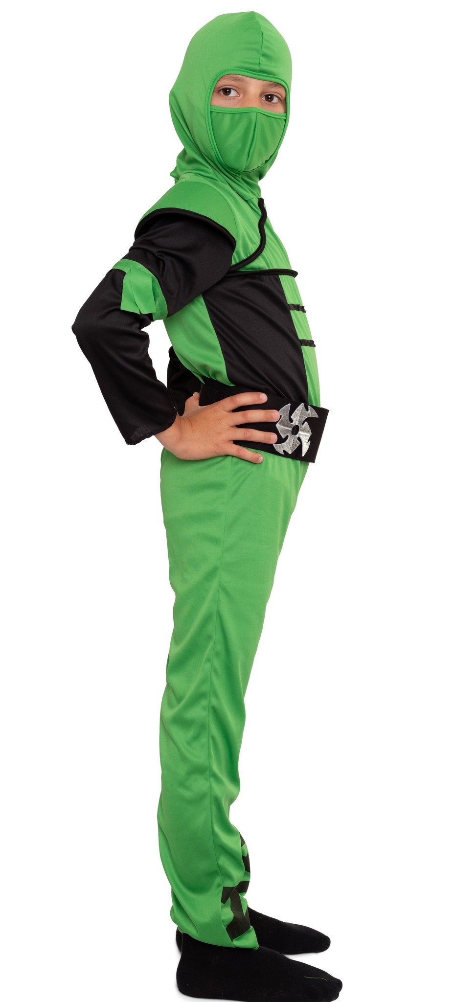 Perth Blackborough oog De daadwerkelijke Groen ninja pak voor kinderen - Magicoo
