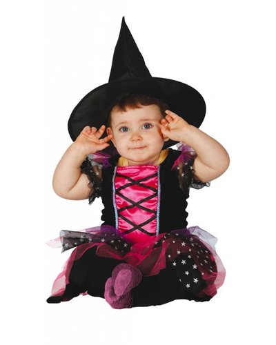 Fiestas Guirca Roze heksenjurk baby's en peuters