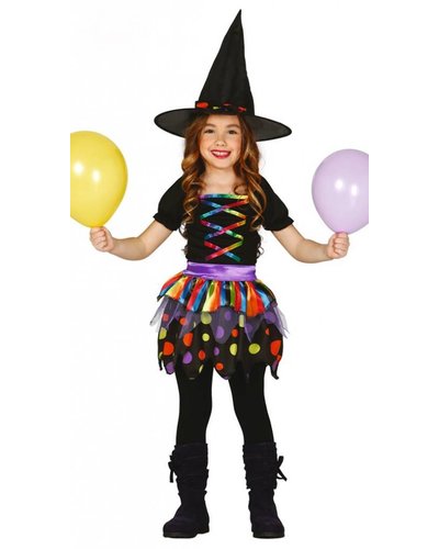 Fiestas Guirca Polkadot heksenjurk meisjes