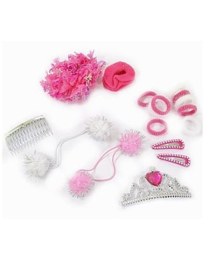 Fiestas Guirca Prinsessen haarset met haarclips, elastieken en haarbandjes