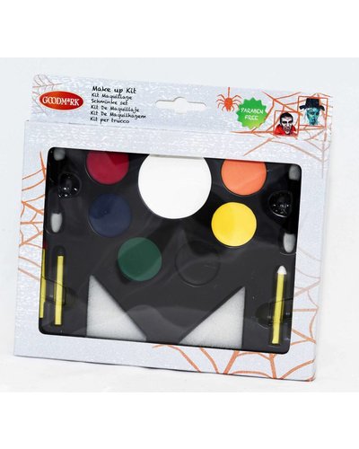 Goodmark familie halloween schminkset met instructie handleiding