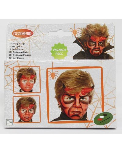 Goodmark Schminkset duivel voor Halloween
