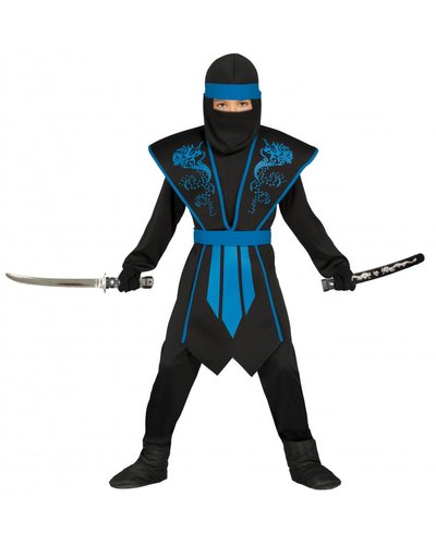 Fiestas Guirca Blauw Ninja kostuum kind