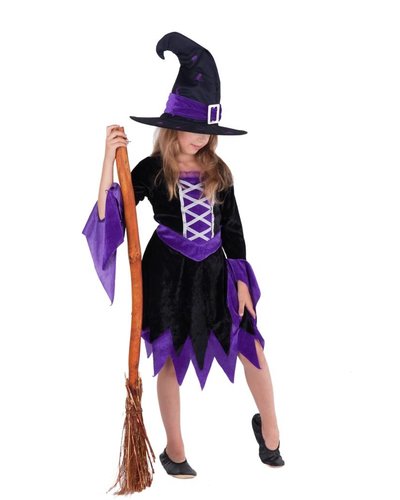 Magicoo Lila heksenjurk voor meisjes