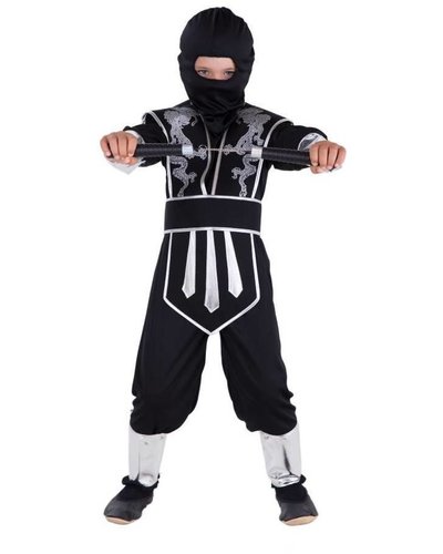Magicoo Zwart zilveren ninja pak