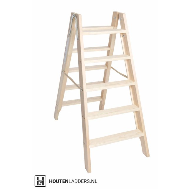 Houten dubbeltrap